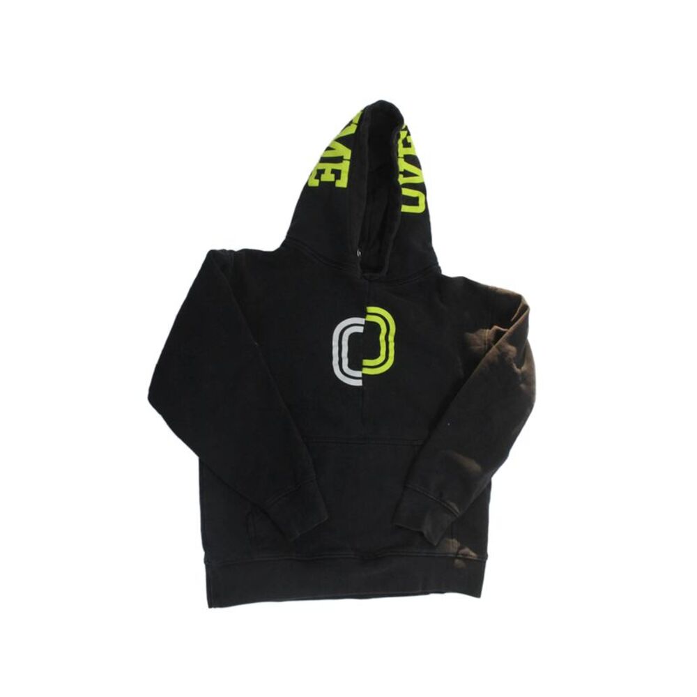 Overtime Unisex Kids Cotton Blend Pullover Hoodie Black Size S